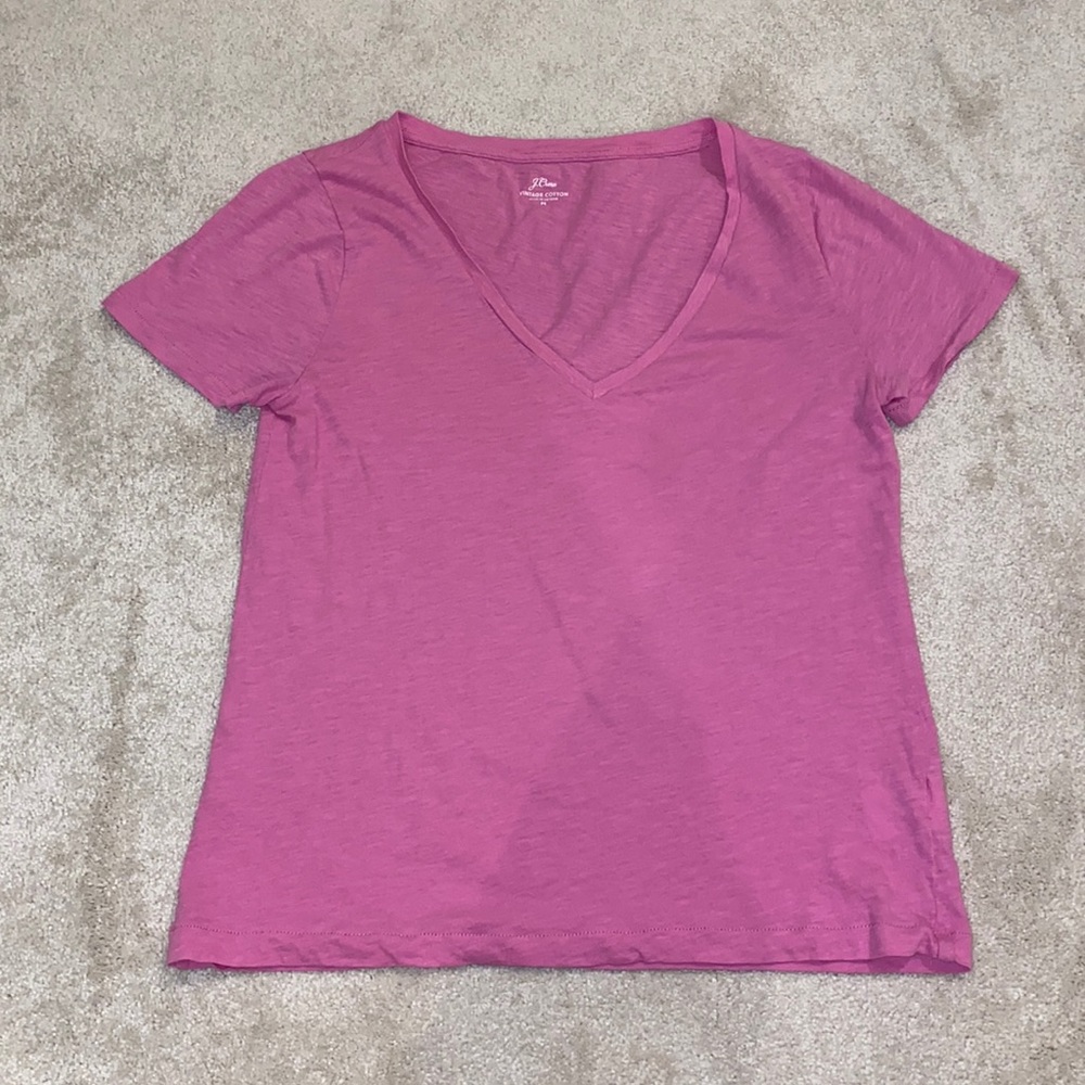 J. Crew Vintage Cotton V-neck T-shirt
